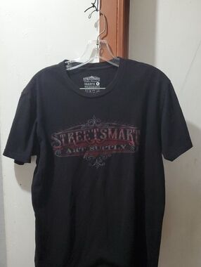 STREETSMART Black Graphic Tee - T-shirt Size L